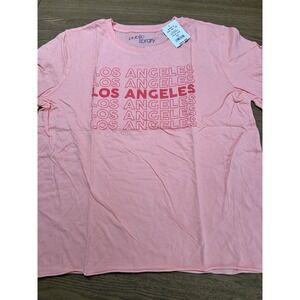 Public Library Womens Los‎ Angeles Stack Graphic Shirt NWT Large